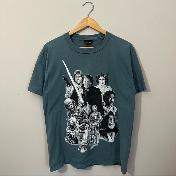 Vintage 90s Star Wars Single Stitch T Shirt Adult Size Large - Picture 1 of 7